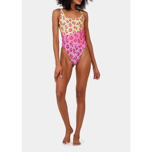 Farm Rio Leopard Patch One Piece Swimsuit | Size Medium | NEW with Tags